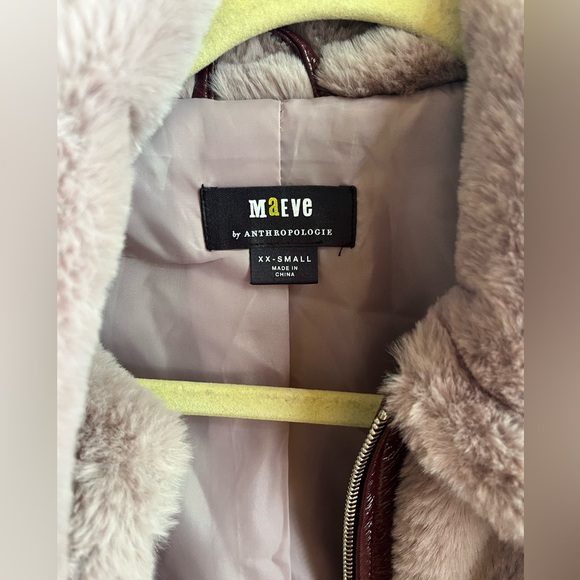 ANTHROPOLOGIE -Maeve Faux Fur Jacket - Picture 7 of 8